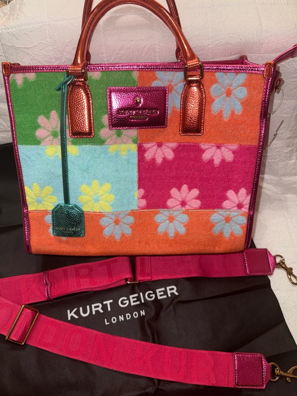 Kurt Geiger London Chiswick Floral Tote Bag